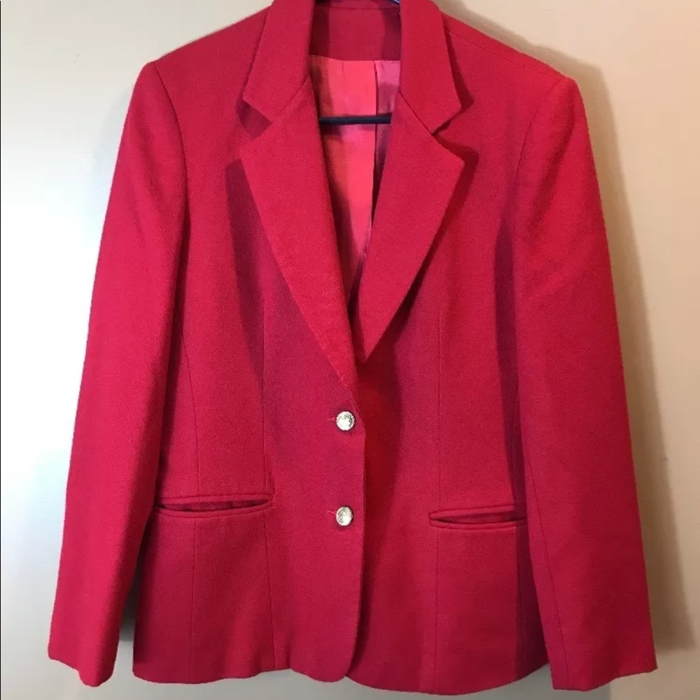 Stephen Douglas Ltd. Red Womens Blazer Size 8